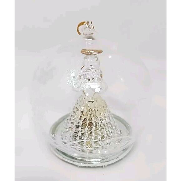 Sorelle Angel Spun Glass Globe Ornament LED Light in Set of 3 Ornaments X-E - Picture 12 of 16